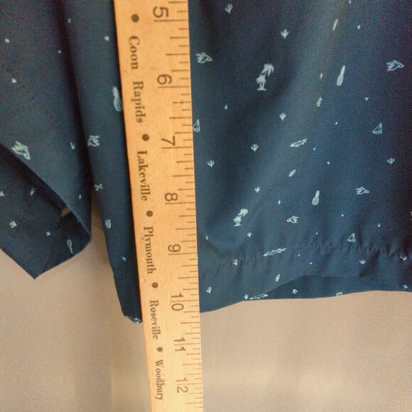 Travis Mathew Shorts Mens 38 Blue Print Lightweight Performance Golf - Picture 5 of 7